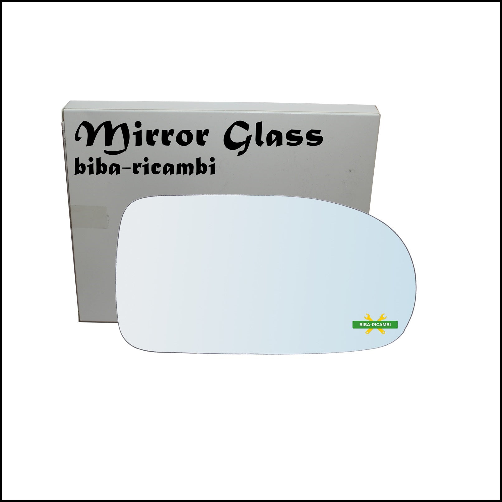 Vetro Specchio Retrovisore Cromato Lato Dx-Passeggero Per Chevrolet Nubira (J150) dal 1999-2003 BIBA-RICAMBI