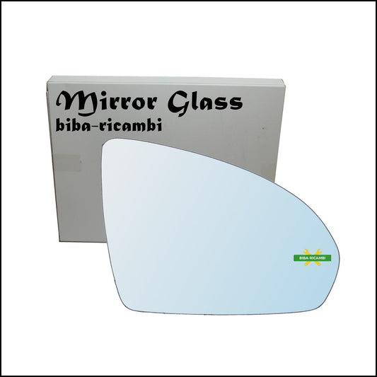 Vetro Specchio Retrovisore Cromato Lato Dx-Passeggero Per Smart ForTwo II (451) dal 2007&gt; BIBA-RICAMBI