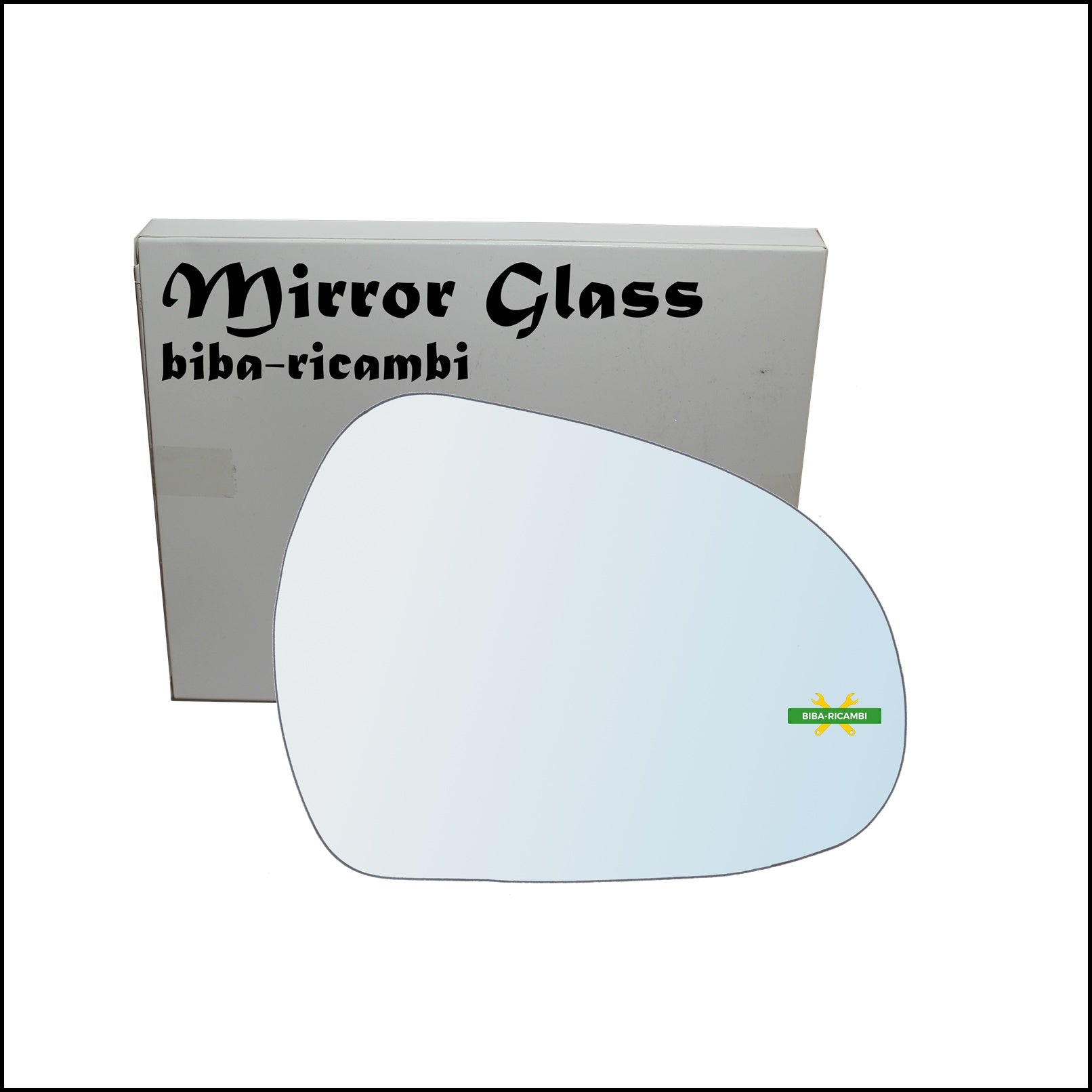 Vetro Specchio Retrovisore Cromato Lato Dx-Passeggero Per Peugeot 308 dal 2007> BIBA-RICAMBI