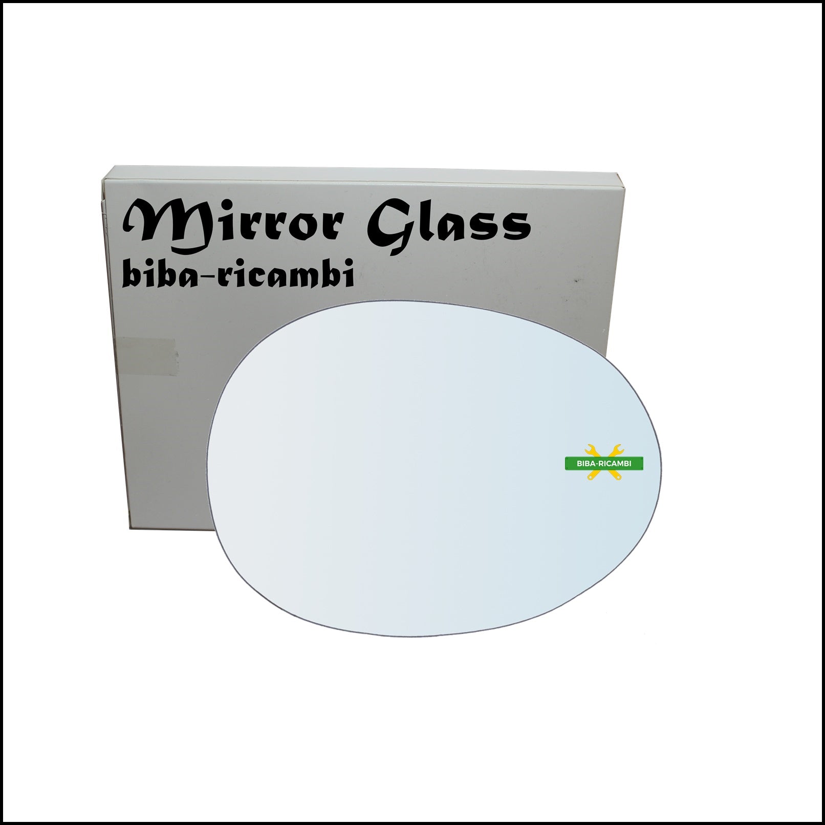 Vetro Specchio Retrovisore Cromato Lato Dx-Passeggero Per Citroen C1 I (PM) dal 2005-2014 BIBA-RICAMBI