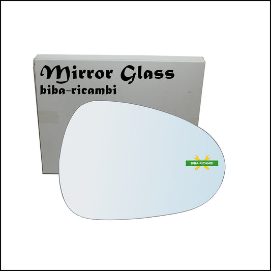 Vetro Specchio Retrovisore Lato Dx-Passeggero Per Seat Leon II (1P1) solo dal 2009-2012 BIBA-RICAMBI