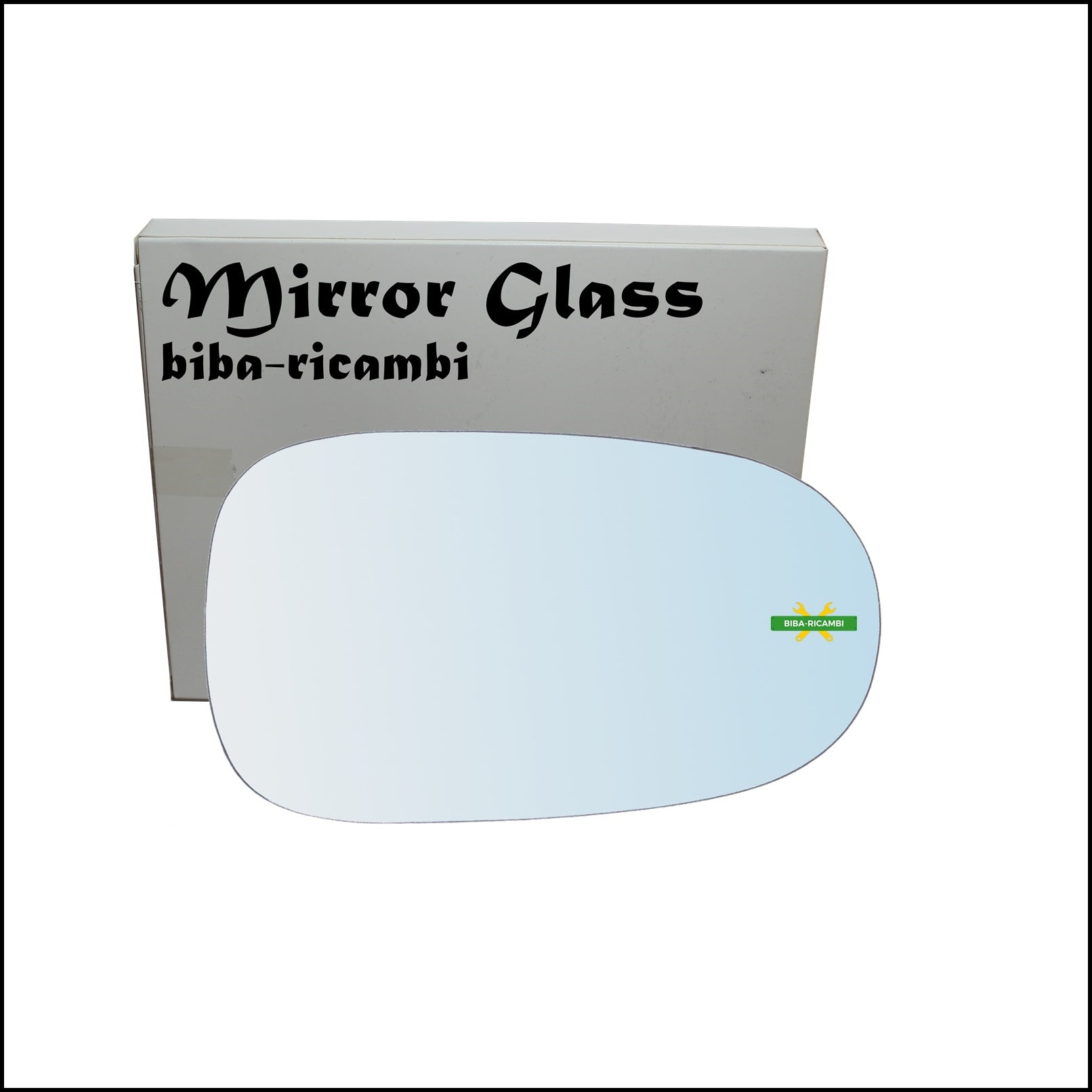 Vetro Specchio Retrovisore Cromato Lato Dx-Passeggero Per Nissan Almera Tino (V10) dal 1998-2006 BIBA-RICAMBI