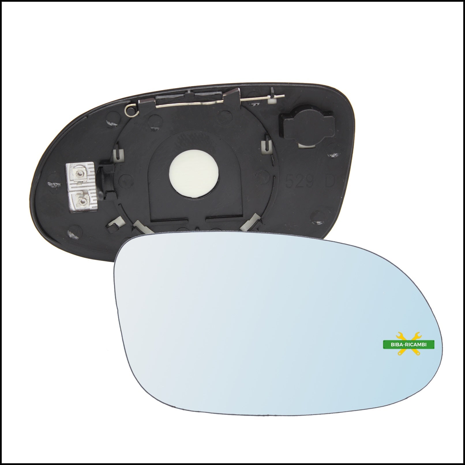 V. Piastra Specchio Retrovisore Termica Lato Dx-Passeggero Per Mercedes Benz SLK I (R170) dal 1996-2004 BIBA-RICAMBI