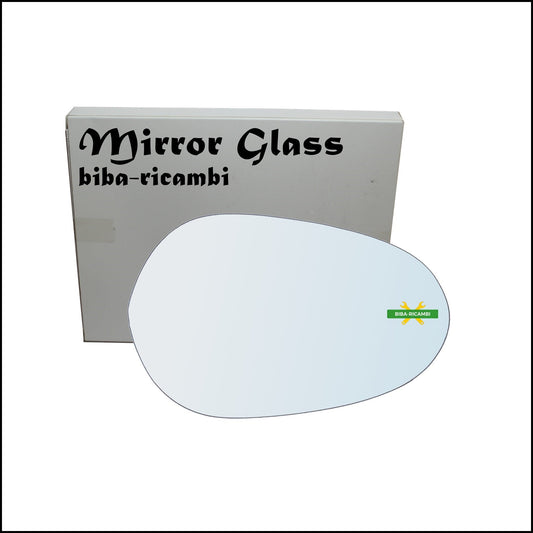Vetro Specchio Retrovisore Cromato Lato Dx-Passeggero Per Lancia Ypsilon I (843) solo dal 2003-2007 BIBA-RICAMBI