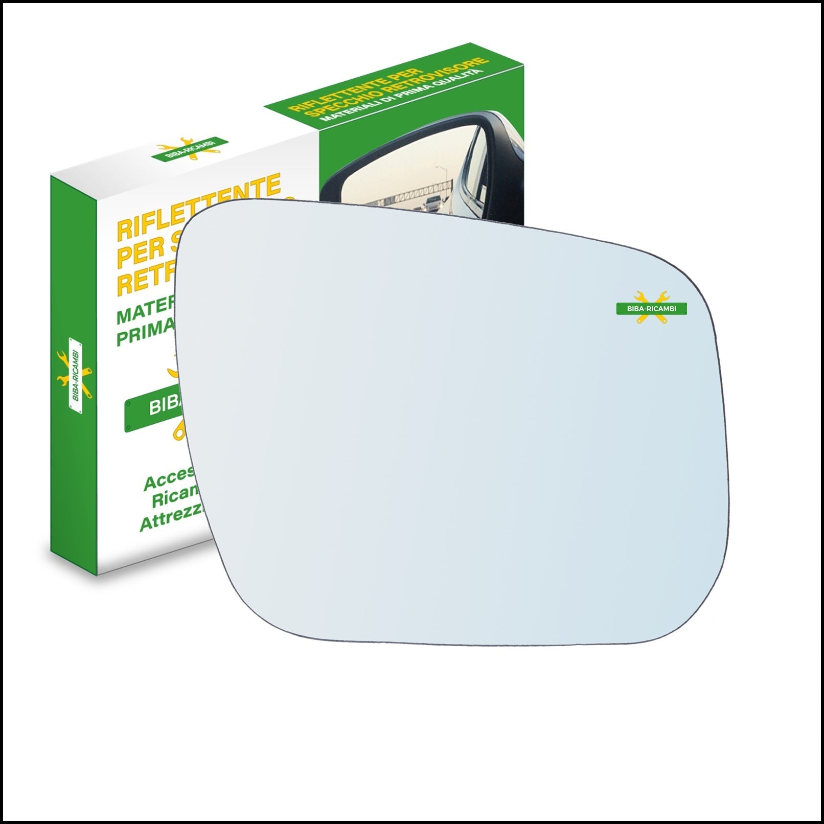 Vetro Specchio Retrovisore Lato DX Compatibile Per GRAND VITARA II (JT) dal 2009> BIBA-RICAMBI