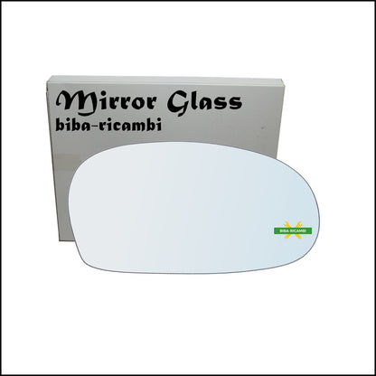 Vetro Specchio Retrovisore Cromato Lato Dx-Passeggero Per Kia Shuma I (FB) dal 1996-2001 BIBA-RICAMBI