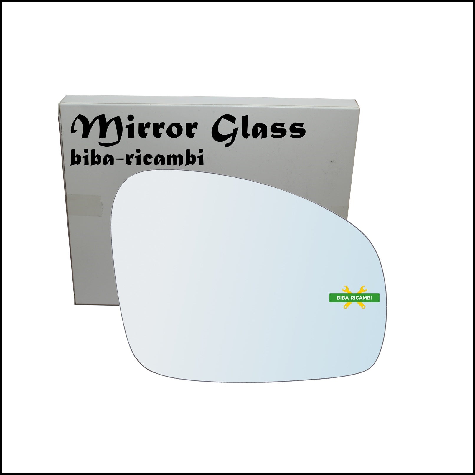 Vetro Specchio Retrovisore Cromato Lato Dx-Passeggero Per Skoda Fabia II dal 2006-2014 BIBA-RICAMBI