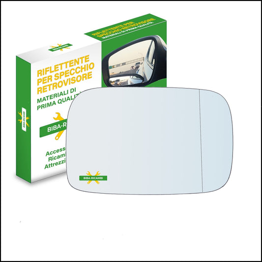 Vetro Specchio Retrovisore Asferico Lato Dx-Passeggero Per Ford Fiesta II (FBD) dal 1983-1989 BIBA-RICAMBI