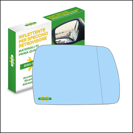 Vetro Specchio Retrovisore Azzuratto Asferico Lato Dx-Passeggero Per Bmw X3 I (E83) dal 2003-2011 BIBA-RICAMBI