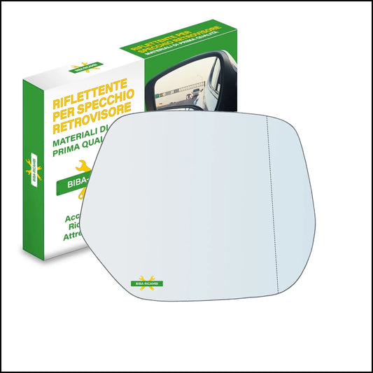 Vetro Specchio Retrovisore Cromato Asferico Lato Dx-Passeggero Per Honda CR-V III (RE) dal 2006&gt; BIBA-RICAMBI