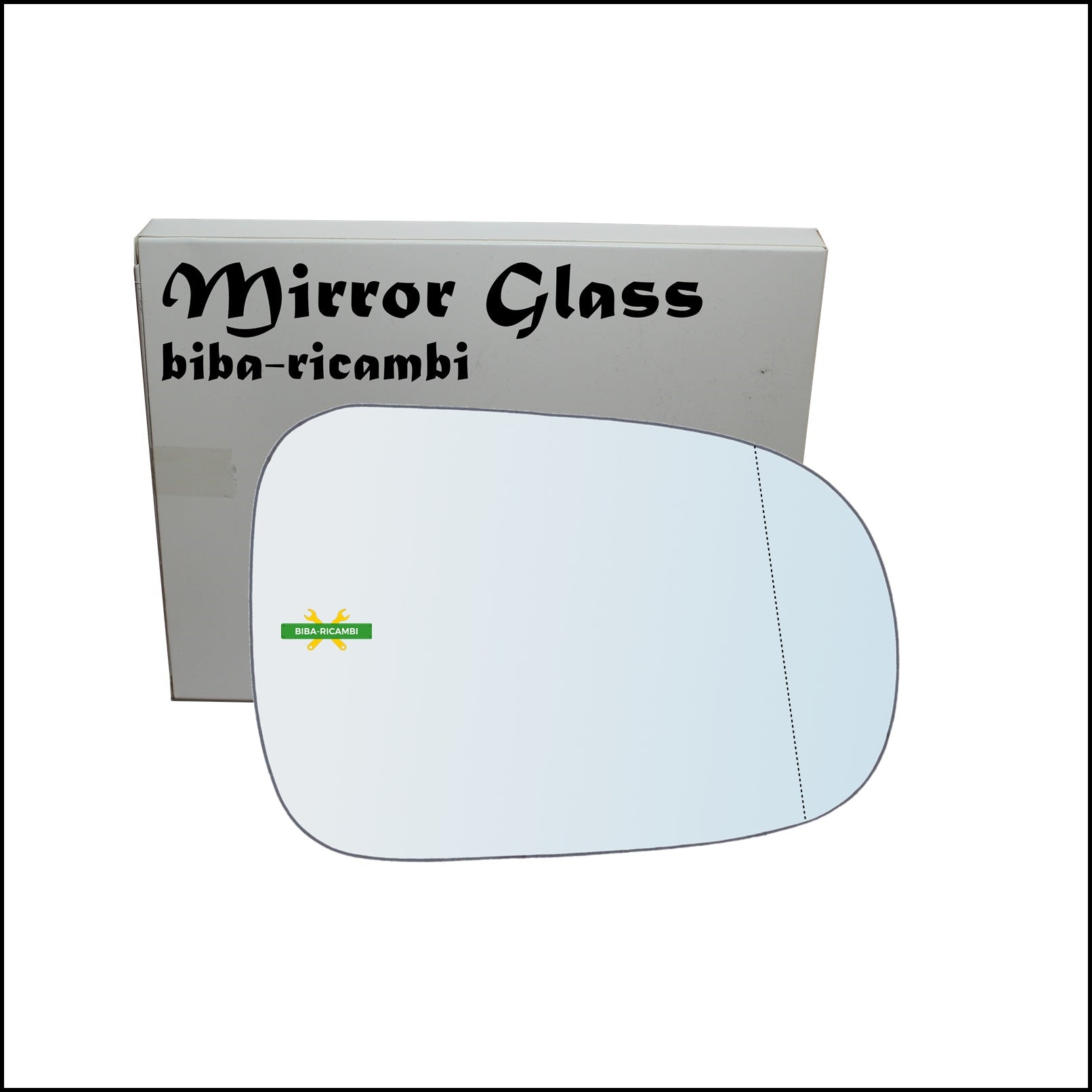 Vetro Specchio Retrovisore Asferico Lato Dx-Passeggero Per Daihatsu Sirion (M1) dal 1998-2005 BIBA-RICAMBI