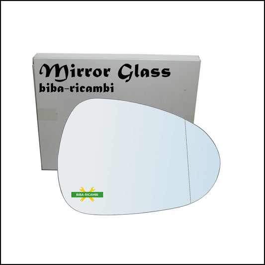 Vetro Specchio Retrovisore Asferico Lato Dx-Passeggero Per Seat Exeo (3R) dal 2008&gt; BIBA-RICAMBI