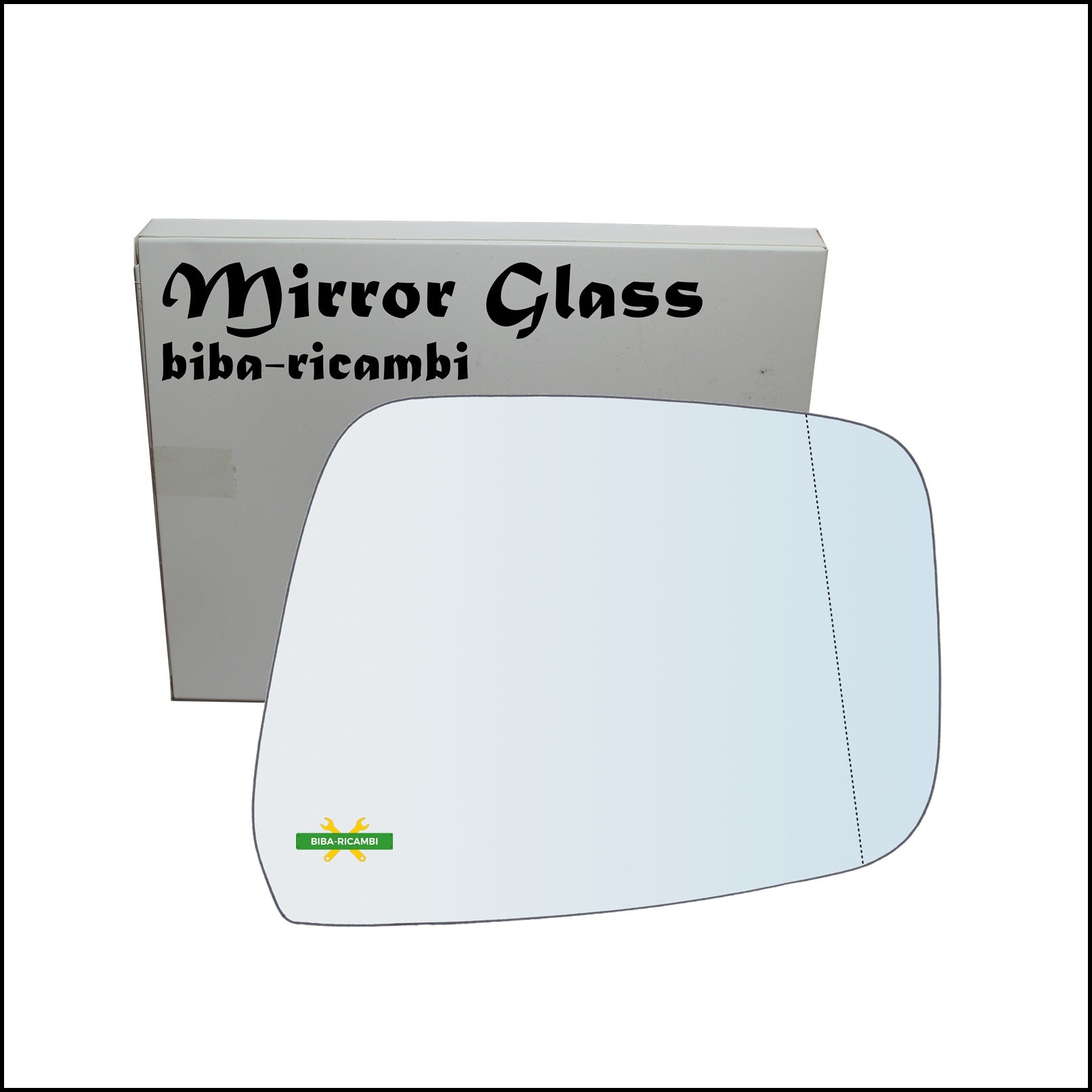 Vetro Specchio Retrovisore Asferico Lato Dx-Passeggero Per Nissan Navara (D40) solo dal 2007-2013 BIBA-RICAMBI