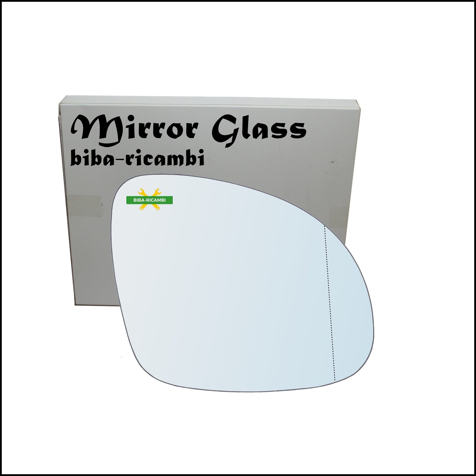 Vetro Specchio Retrovisore Asferico Lato Dx-Passeggero Per Skoda Yeti (5L) dal 2009-2017 BIBA-RICAMBI