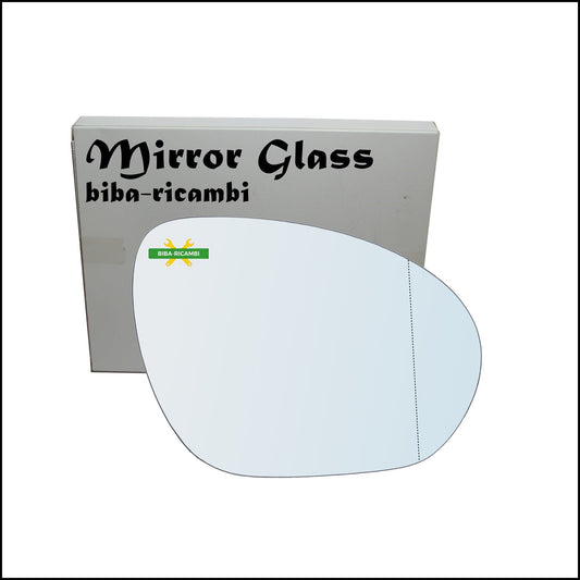Vetro Specchio Retrovisore Asferico Lato Dx-Passeggero Per Nissan Juke (F15) dal 2010-2014 BIBA-RICAMBI