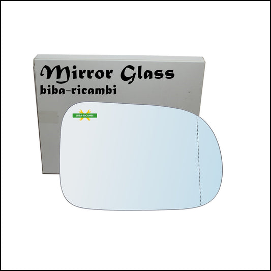 Vetro Specchio Retrovisore Cromato Asferico Lato Dx-Passeggero Per Suzuki Swift II (EA) solo dal 2003-2005 BIBA-RICAMBI
