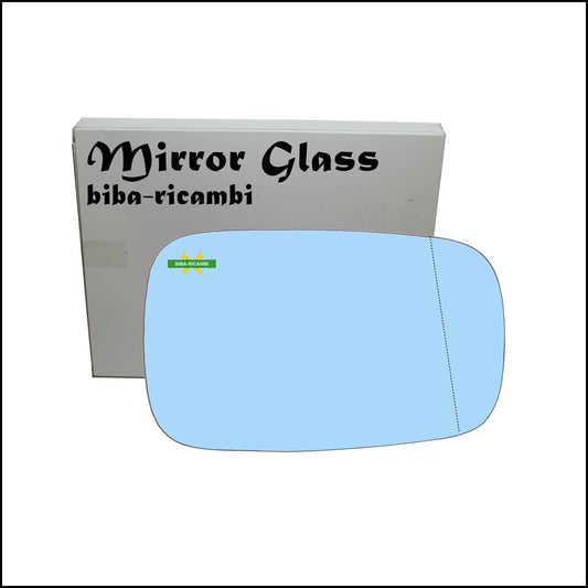 Vetro Specchio Retrovisore Azzuratto Asferico Lato Dx-Passeggero Per Renault Laguna II dal 2001-2007 BIBA-RICAMBI