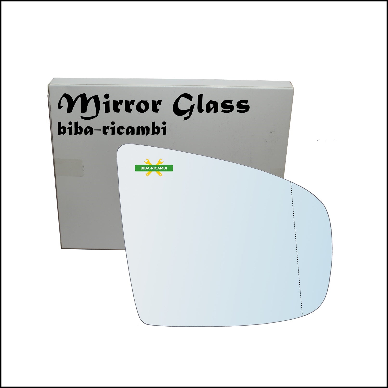 Vetro Specchio Retrovisore Cromato Asferico Lato Dx-Passeggero Per Bmw X6 I (E71) dal 2007-2014 BIBA-RICAMBI