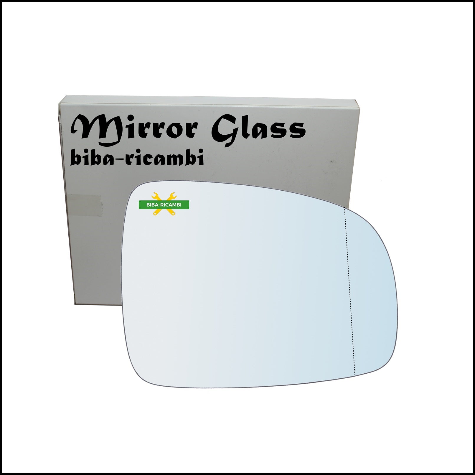 Vetro Specchio Retrovisore Asferico Lato Dx-Passeggero Per Nissan Note I (E11) dal 2005-2012 BIBA-RICAMBI