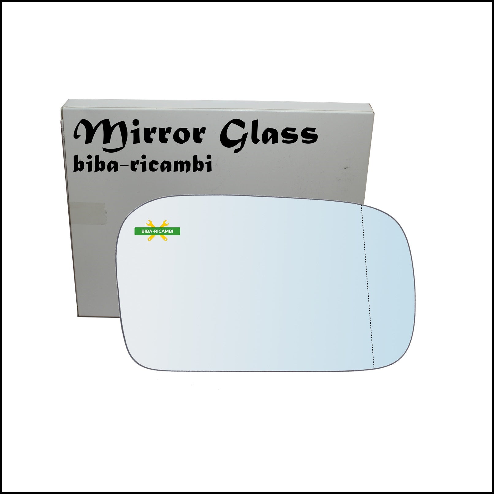 Vetro Specchio Retrovisore Asferico Lato Dx-Passeggero Per Nissan Sunny III (N14) dal 1990-1996 BIBA-RICAMBI