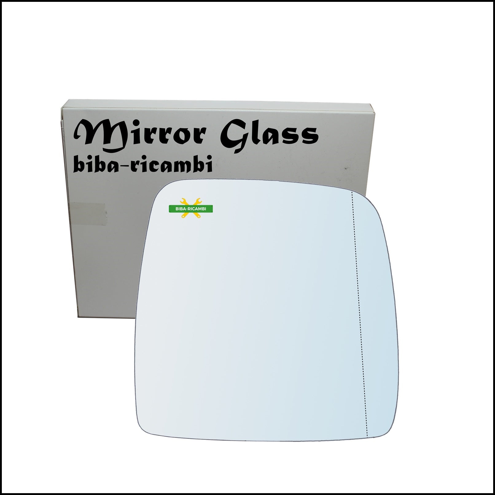 Vetro Specchio Cromato Asferico Lato Dx-Passeggero Per Suzuki Jimny I (SN) dal 1998-2006 BIBA-RICAMBI