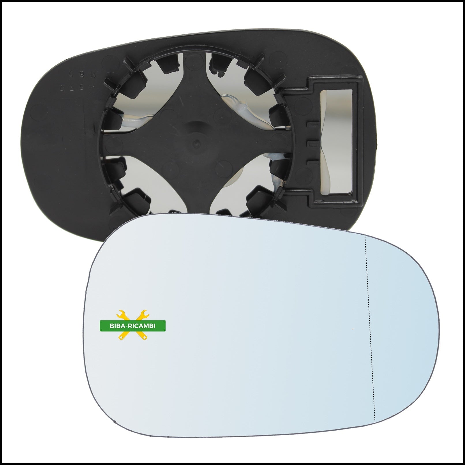 Piastra Retrovisore Asferica Lato Dx-Passeggero Per Renault Scenic I (JA0/1) solo dal 1996-2001 BIBA-RICAMBI