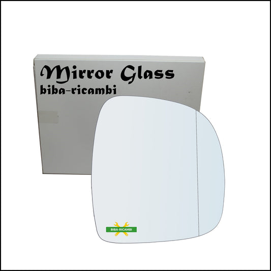 Vetro Specchio Retrovisore Asferico Lato Dx-Passeggero Per Mercedes Vaneo (414) dal 2002-2005 BIBA-RICAMBI
