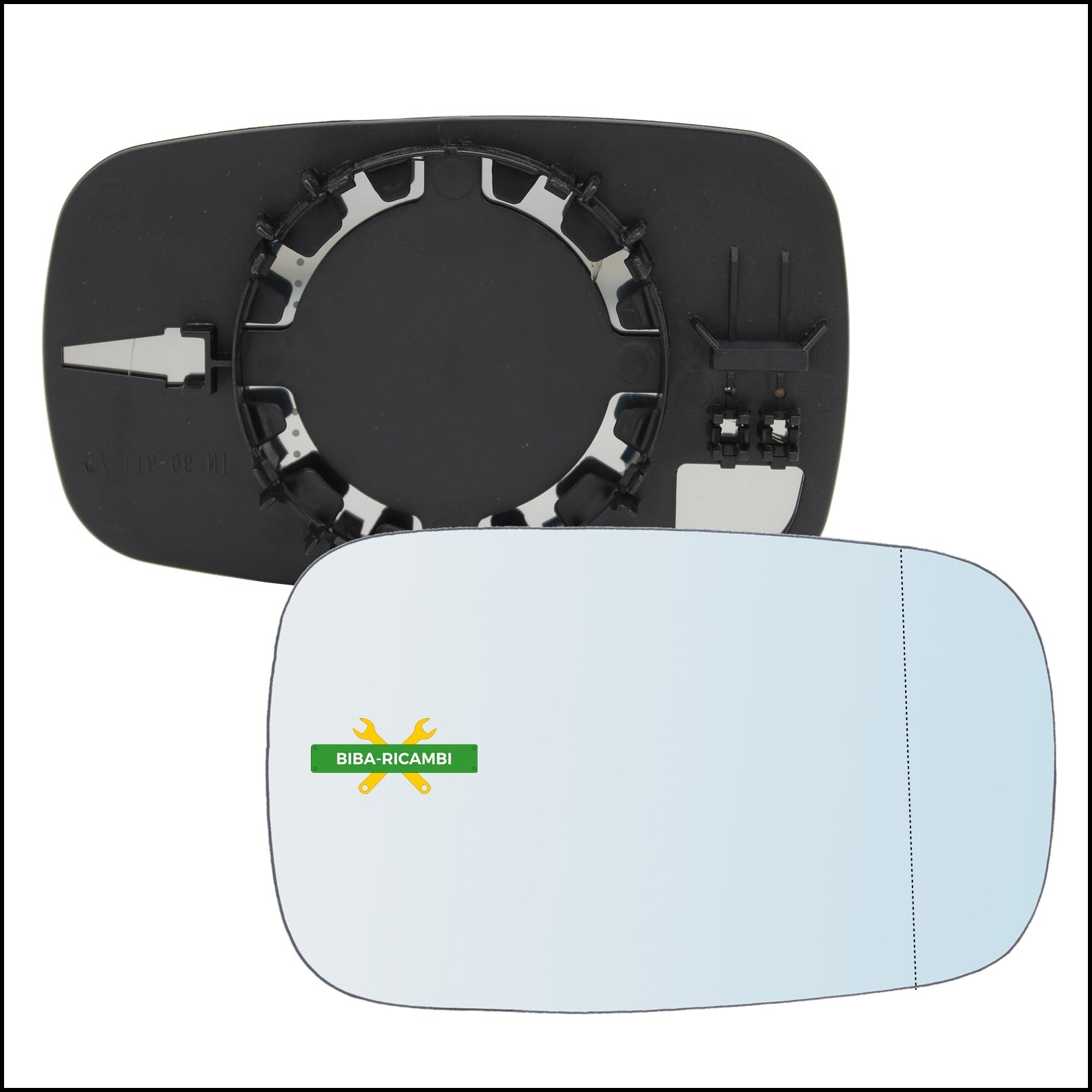 V. Piastra Retrovisore Asferica Lato Dx-Passeggero Per Renault Scenic II (JM0/1) dal 2003-2009 BIBA-RICAMBI