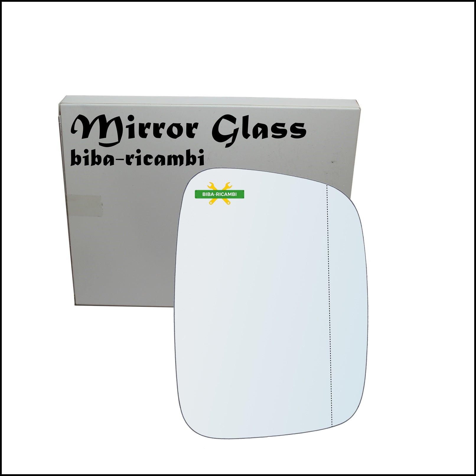 Vetro Specchio Retrovisore Asferico Lato Dx-Passeggero Per Volkswagen Transporter T5 solo dal 2003-2008 BIBA-RICAMBI