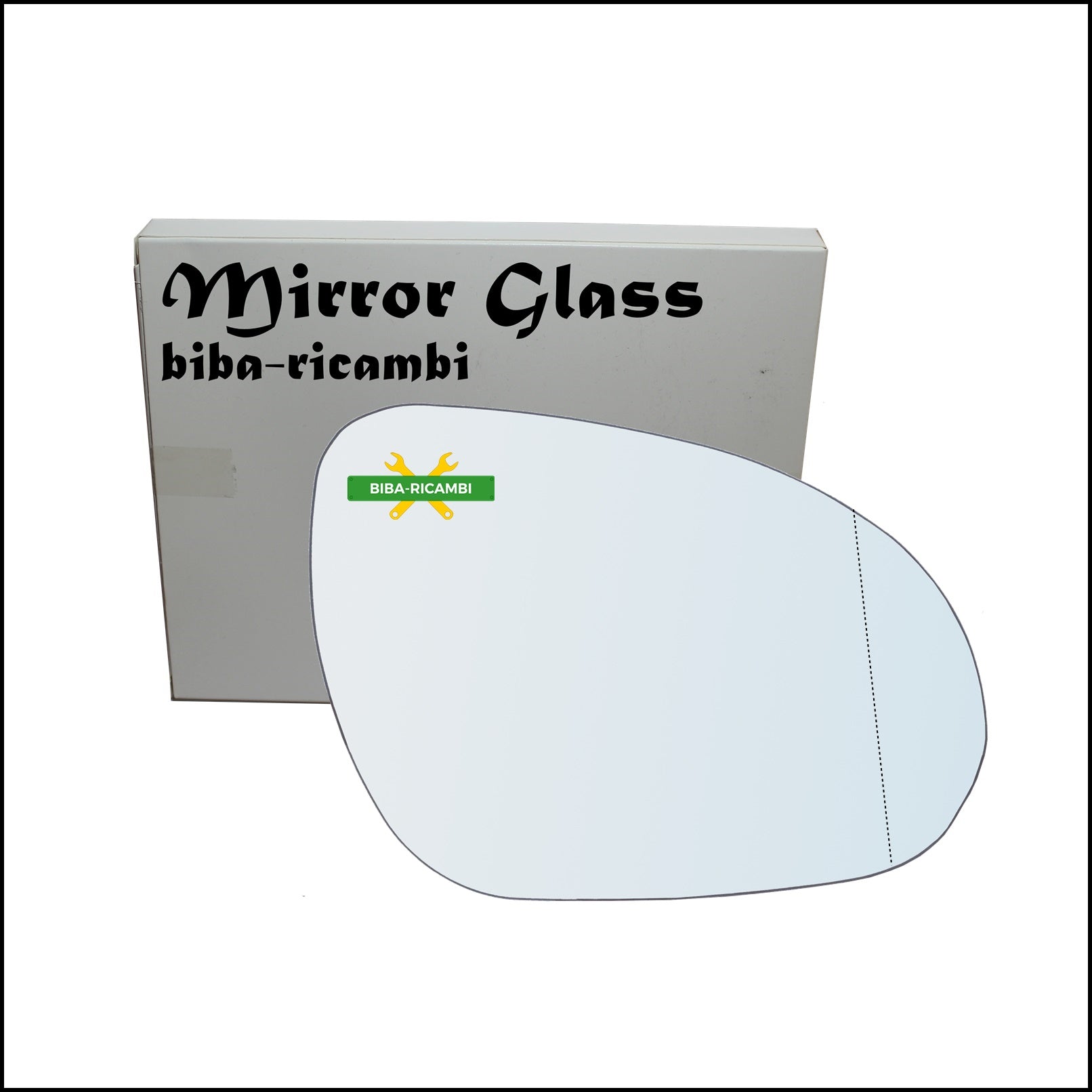 Vetro Specchio Retrovisore Asferico Lato Dx-Passeggero Per Hyundai i30 I (FD) dal 2007-2010 BIBA-RICAMBI