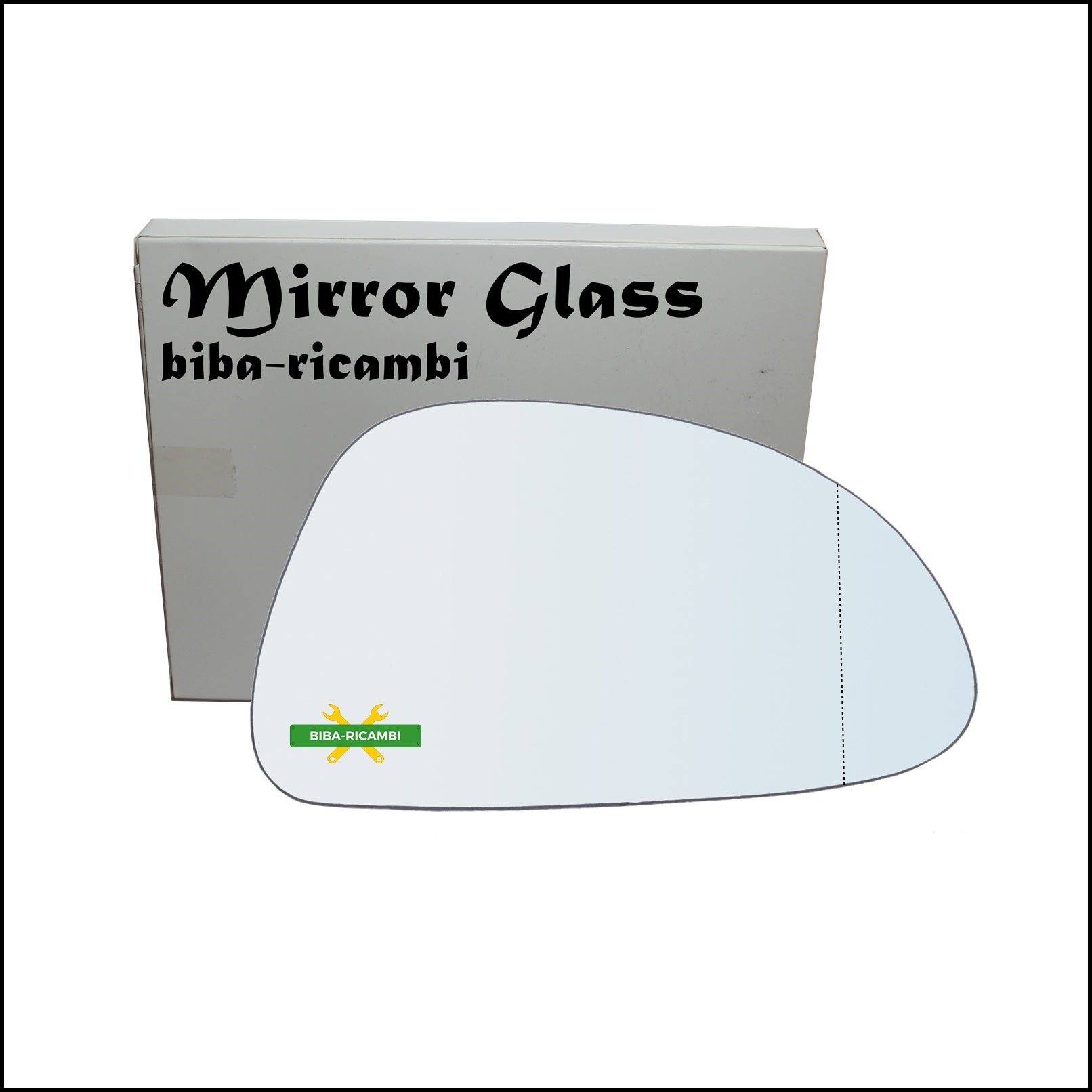 Vetro Specchio Retrovisore Asferico Lato Dx-Passeggero Per Suzuki Alto (FF) dal 2004-2009 BIBA-RICAMBI