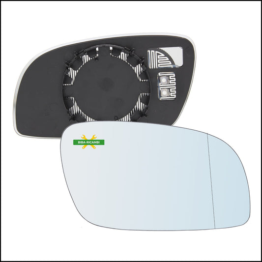 Piastra Retrovisore Termica Asferica Lato Dx-Passeggero Per Volkswagen Touran I (1T1) dal 2003-2010 BIBA-RICAMBI