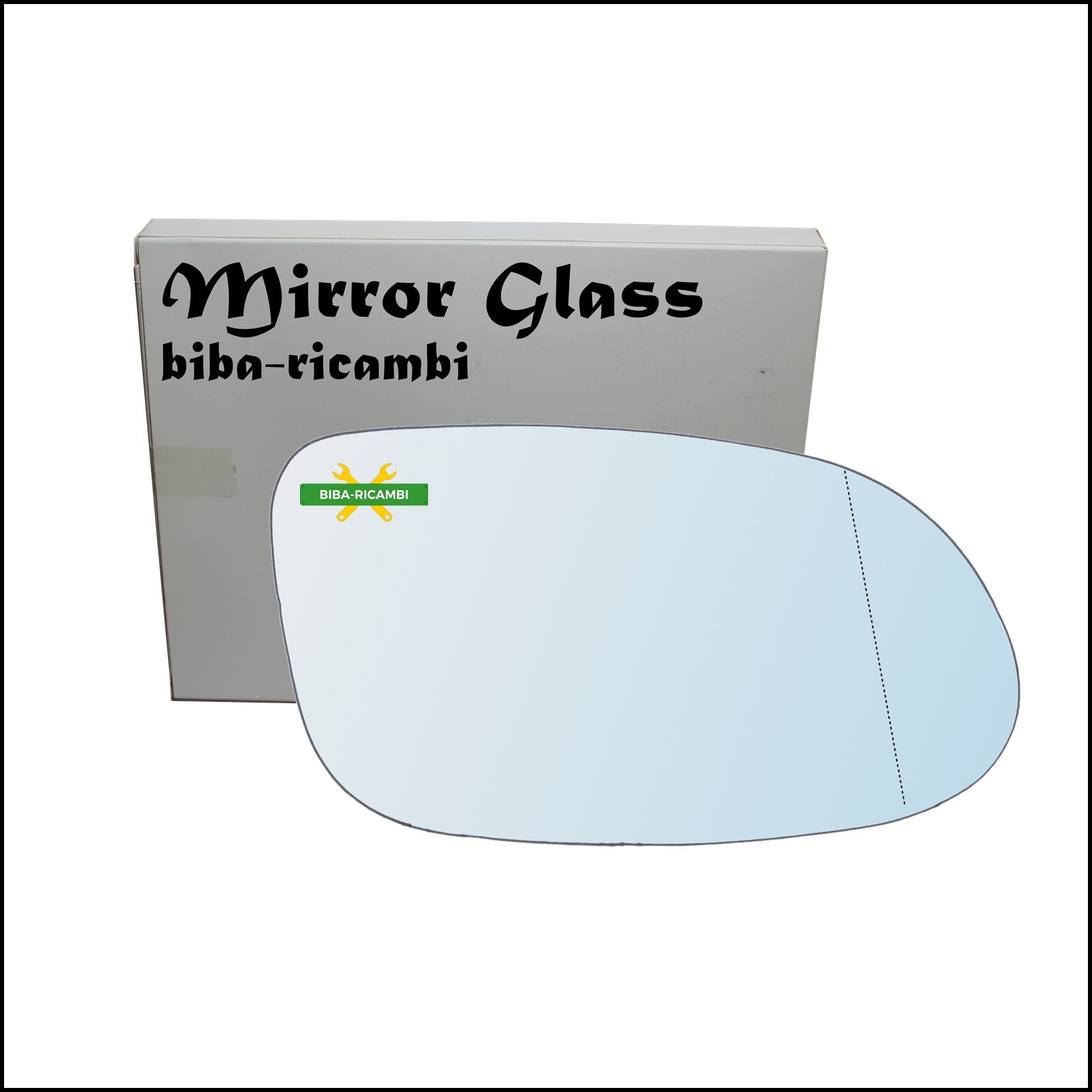 Vetro Specchio Retrovisore Cromato Asferico Lato Dx-Passeggero Per Mercedes Benz SLK II (R171) dal 2004-2011 BIBA-RICAMBI