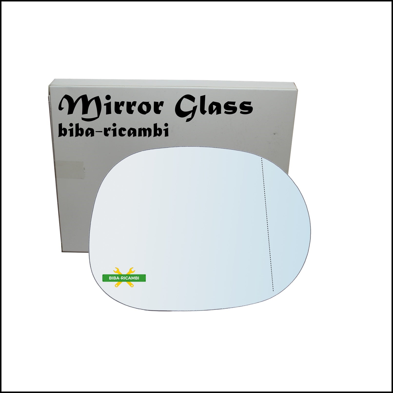 Vetro Specchio Retrovisore Cromato Asferico Lato Dx-Passeggero Per DR 1 dal 2010-2014 BIBA-RICAMBI
