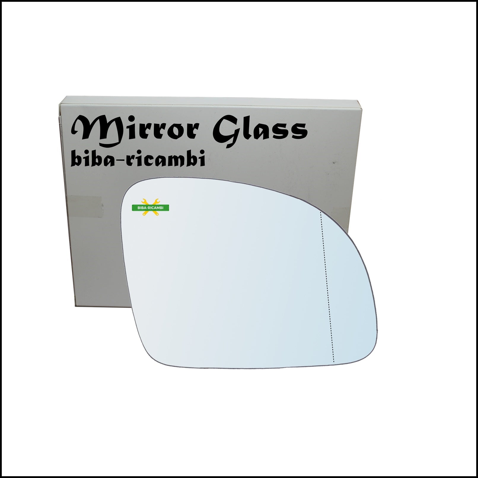 Vetro Specchio Retrovisore Cromato Asferico Lato Dx-Passeggero Per Volkswagen New Beetle dal 2001-2010 BIBA-RICAMBI