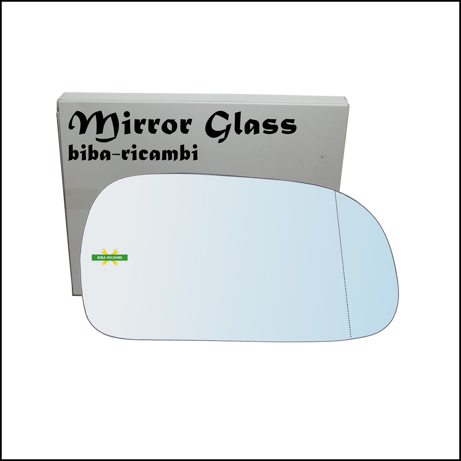 Vetro Specchio Retrovisore Cromato Asferico Lato Dx-Passeggero Per Toyota Carina E (T19) dal 1992-1997 BIBA-RICAMBI