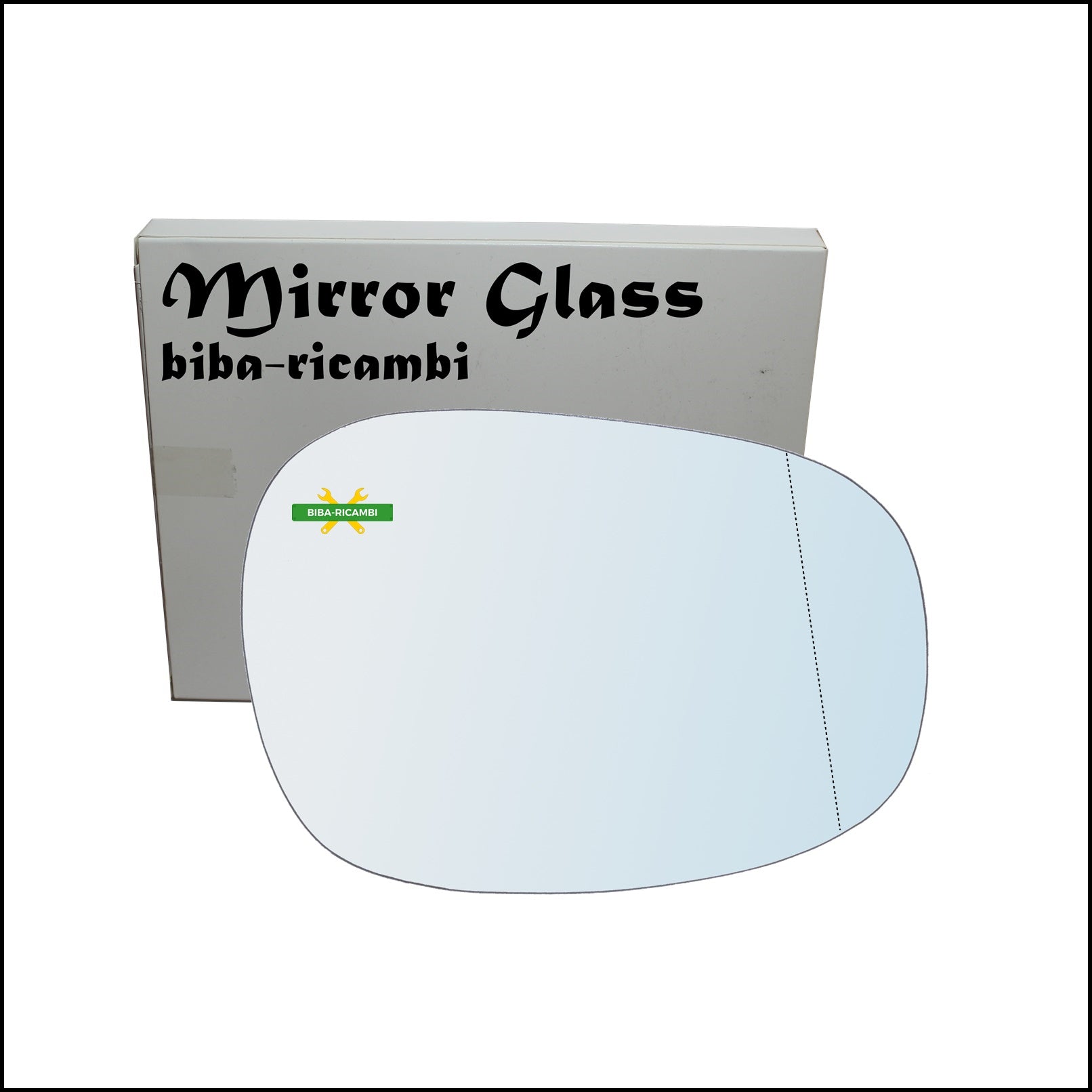 Vetro Specchio Retrovisore Cromato Asferico Lato Dx-Passeggero Per Bmw Serie 3 (E90,E91,E92,E93) solo dal 2008-2013 BIBA-RICAMBI
