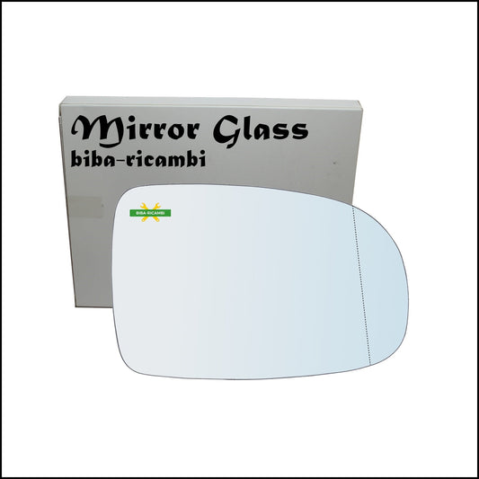 Vetro Specchio Retrovisore Cromato Asferico Lato Dx-Passeggero Per Opel Corsa C (X01) dal 2000-2009 BIBA-RICAMBI