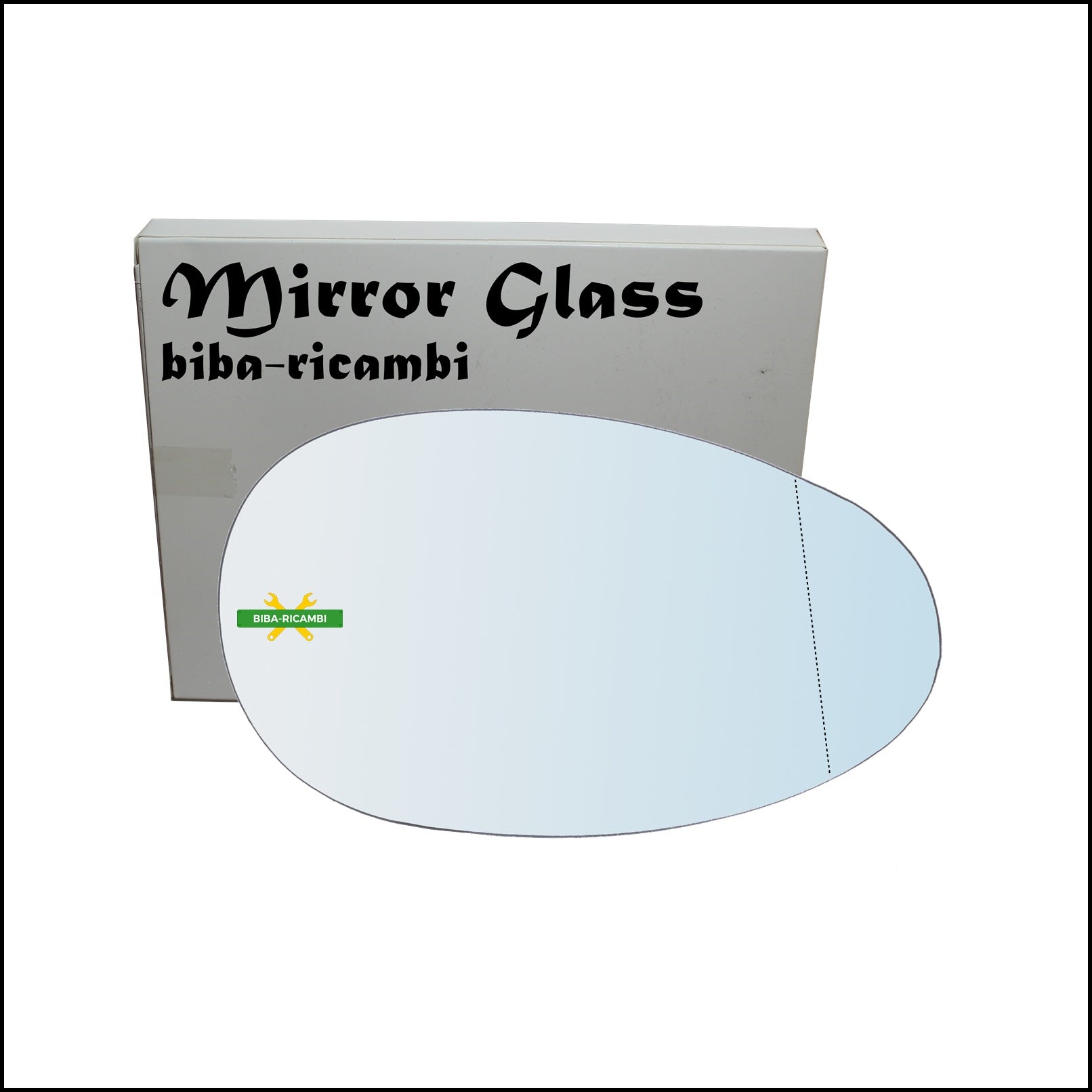 Vetro Specchio Retrovisore Cromato Asferico Lato Dx-Passeggero Per Rover 75 (RJ) solo dal 1999-2004 BIBA-RICAMBI