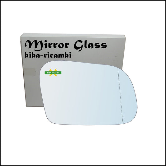 Vetro Specchio Retrovisore Cromato Asferico Lato Dx-Passeggero Per Rover 400 (XW) dal 1990-1995 BIBA-RICAMBI
