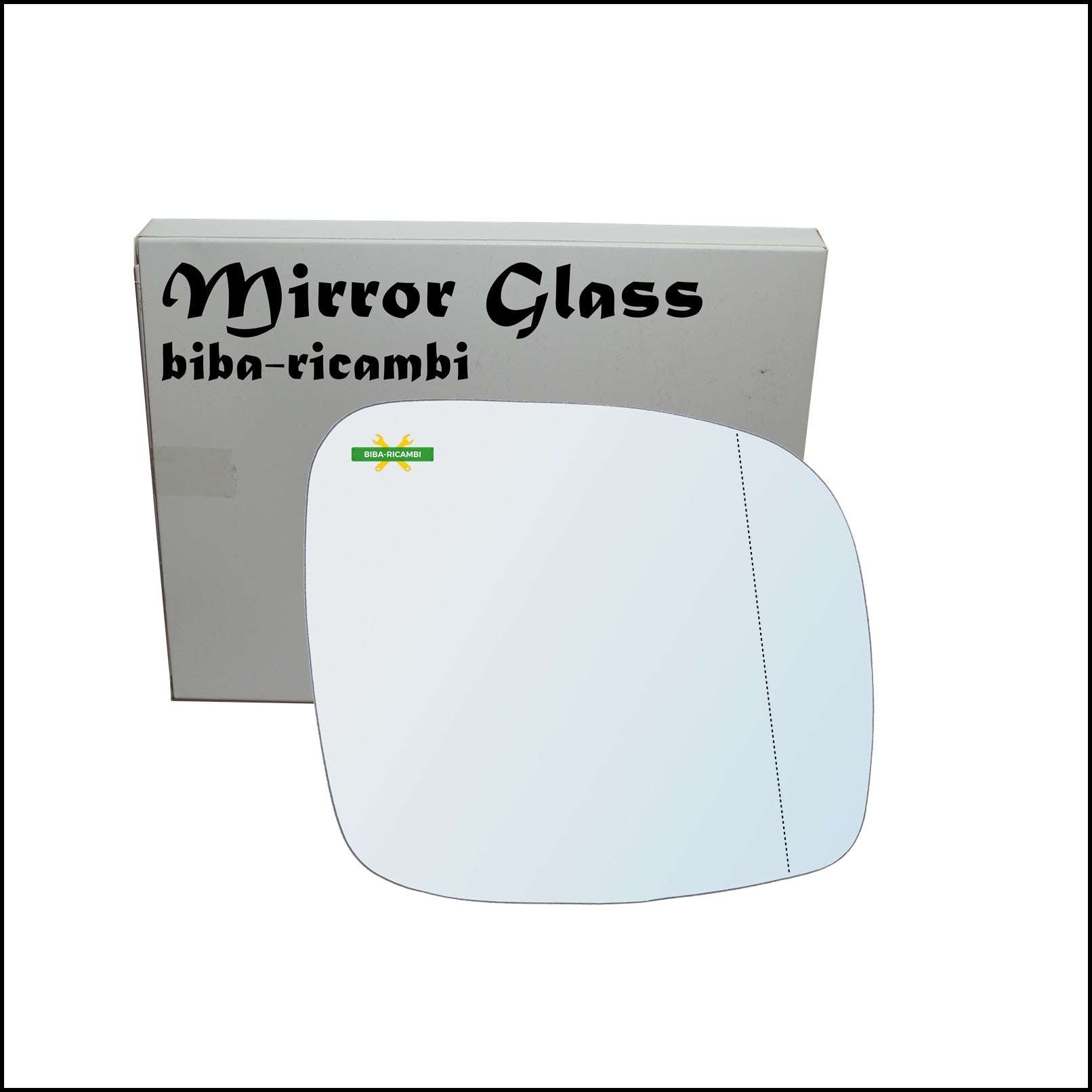 Vetro Specchio Retrovisore Cromato Asferico Lato Dx-Passeggero Per Chrysler Grand Voyager (RT) dal 2007> BIBA-RICAMBI