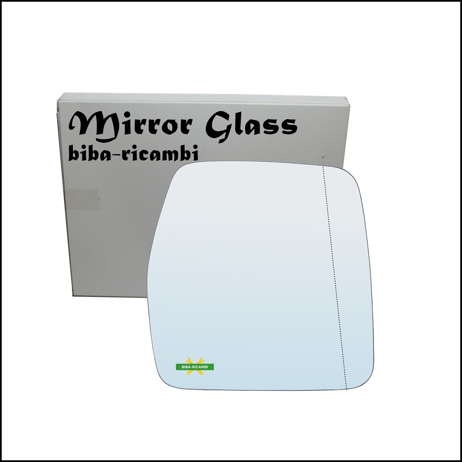 Vetro Specchio Retrovisore Cromato Asferico Lato Dx-Passeggero Per Fiat Scudo I (220) dal 1996-2006 BIBA-RICAMBI