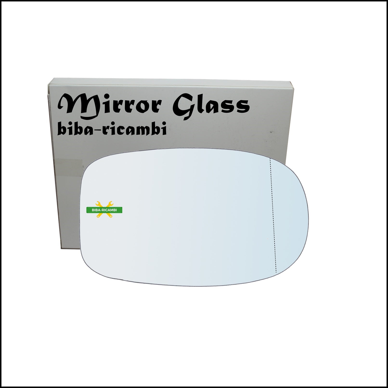 Vetro Specchio Retrovisore Cromato Asferico Lato Dx-Passeggero Per Alfa Romeo 166 (936) dal 1998-2007 BIBA-RICAMBI