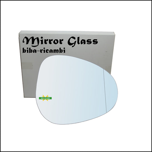 Vetro Specchio Retrovisore Cromato Asferico Lato Dx-Passeggero Per Lancia Ypsilon I (843) solo dal 2009-2011 BIBA-RICAMBI