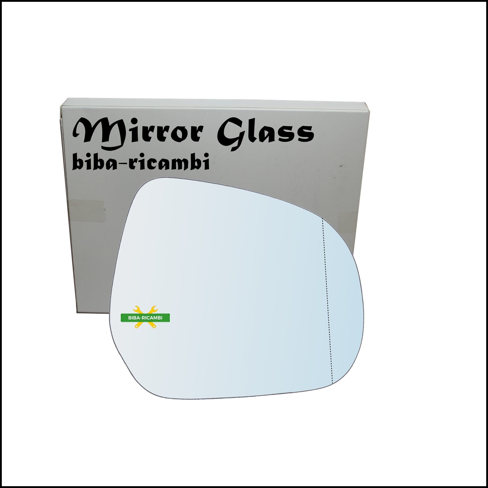 Vetro Specchio Retrovisore Cromato Asferico Lato Dx-Passeggero Per Opel Agila B (H08) dal 2008-2014 BIBA-RICAMBI