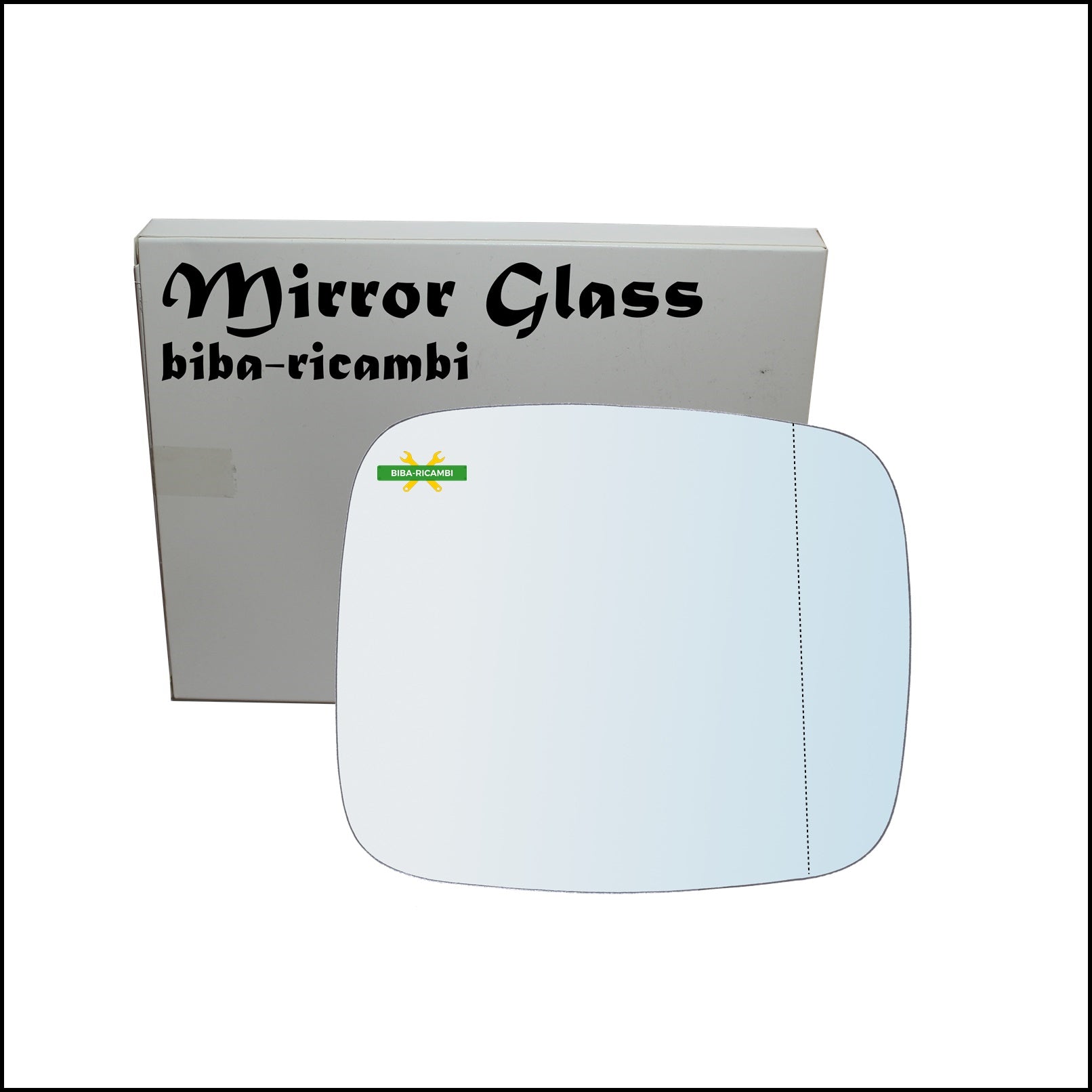 Vetro Specchio Retrovisore Cromato Asferico Lato Dx-Passeggero Per Opel Combo I dal 1994-2001 BIBA-RICAMBI