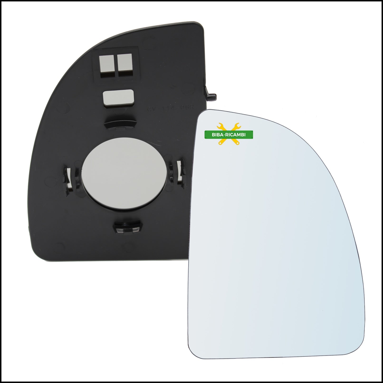Piastra Retrovisore Superiore Lato Dx-Passeggero Per Citroen Jumper II (224) dal 2002-2006 BIBA-RICAMBI