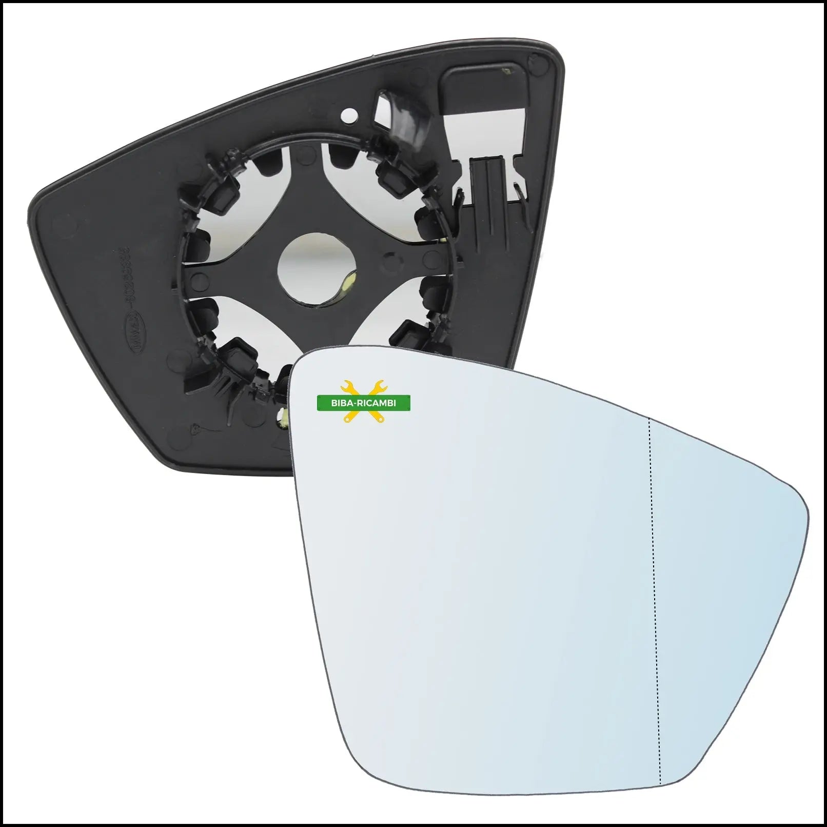 Piastra Retrovisore Asferica Lato Dx-Passeggero Per Skoda Kodiaq (NS7) dal 2016&gt; BIBA-RICAMBI