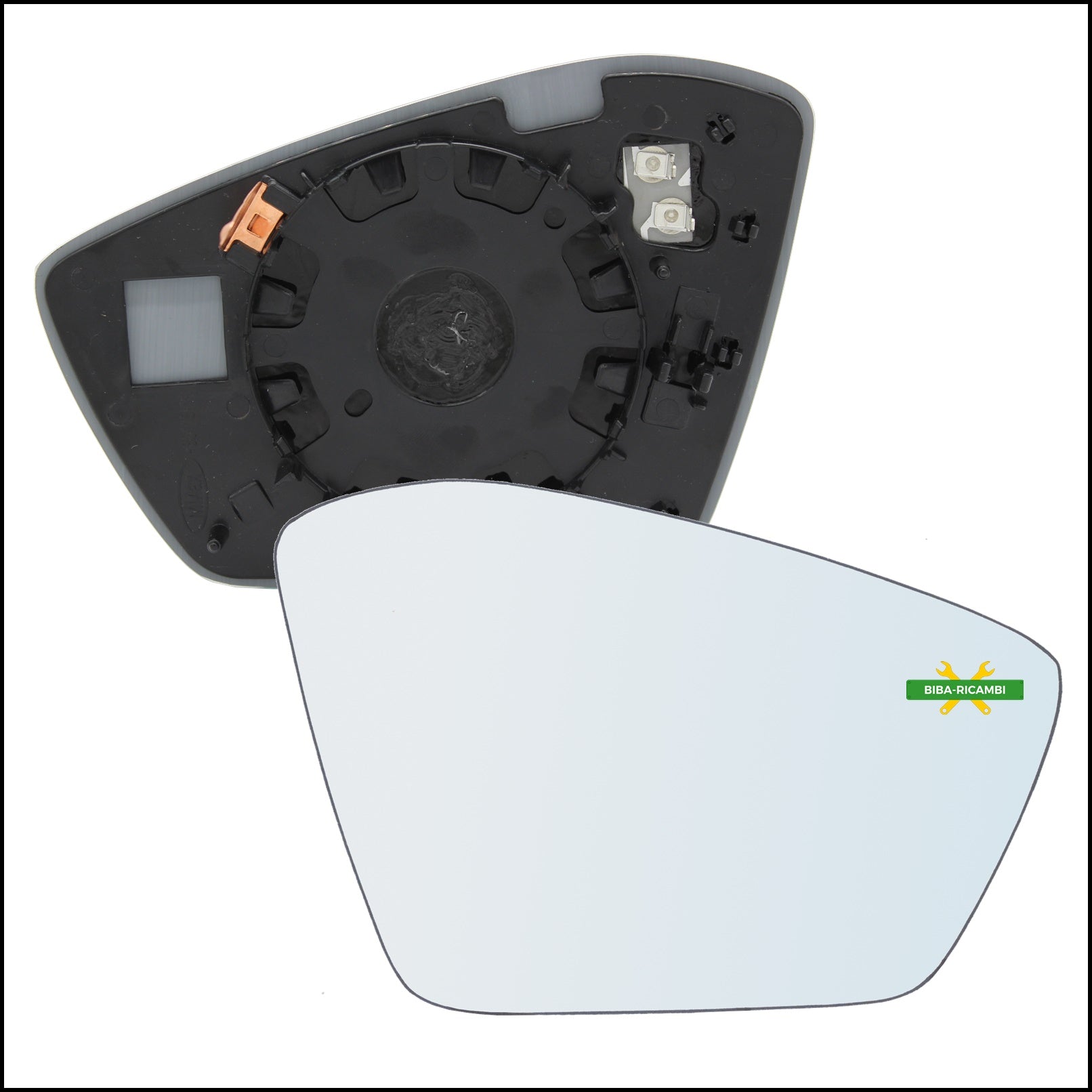 Piastra Retrovisore Termica Lato Dx-Passeggero Per Skoda Scala dal 2019&gt; BIBA-RICAMBI