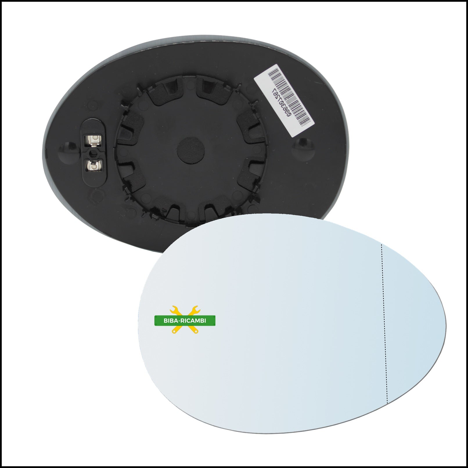 Piastra Retrovisore Termica Asferica Lato Dx-Passeggero Per Mini Cooper (F57) Cabriolet dal 2014&gt; BIBA-RICAMBI